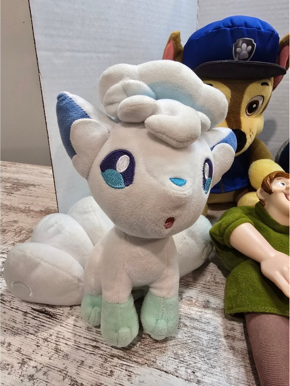 13pc Plushies and More Lot Vulpix Paw Patrol Poké Ball MLP Cat Lilleplutt Tweety